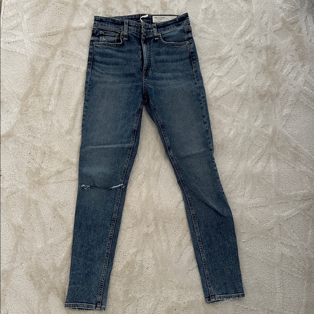 Rag & bone high rise ancle skinny Blue Denim Jeans